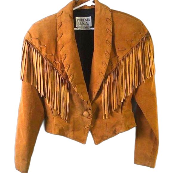Phoenix USA Vintage Suede Jacket - Size Small - EUC - Picture 1 of 3